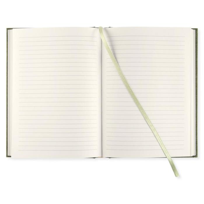 Linjerad Notebook A5 256 sidor Khaki Green