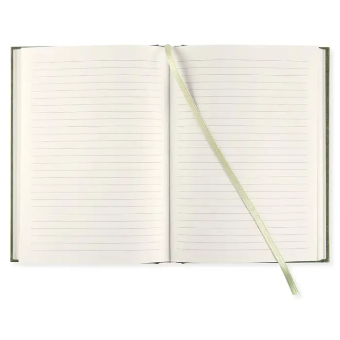 Linjerad Notebook A5 256 sidor Khaki Green
