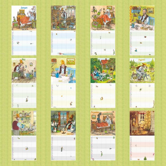 Almanacksförlaget Familjekalender Pettson & Findus 2020 - Kalenderkungen.se