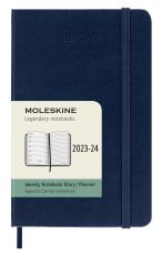 Moleskine Veckokalender Pkt Hard 23/24 Saphire Blue