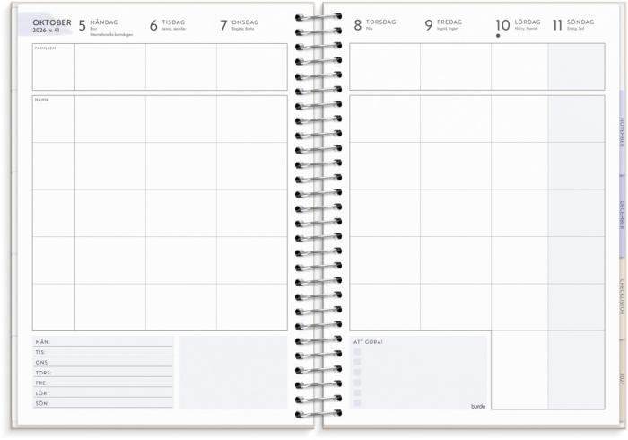 Kalender Life Organizer A5 Family 2026