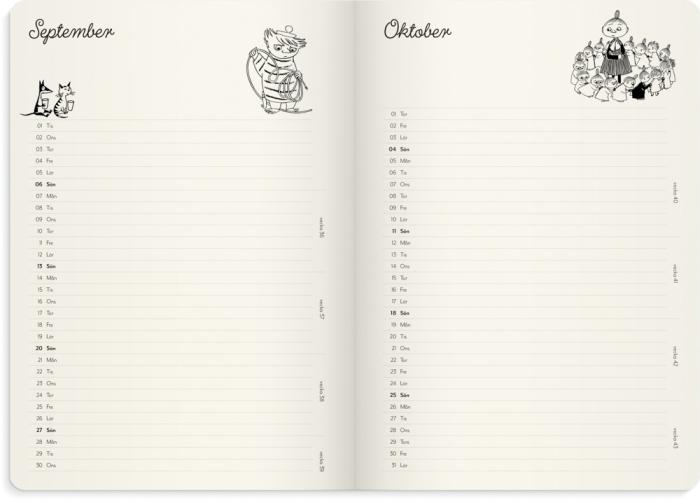 Muminkalender A5 2026