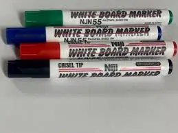 Whiteboardpennor Niji 4-pack skuren spets 