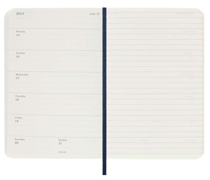 Moleskine Veckokalender Pkt Soft 23/24 Saphire Blue