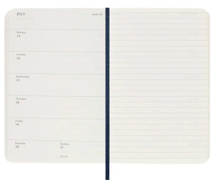 Moleskine Veckokalender Pkt Soft 23/24 Saphire Blue