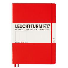 Leuchtturm Notebook A4 Slim Hard 121s Red olinjerad