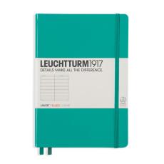 Leuchtturm Notebook A5 hard 249s Emerald linjerad 