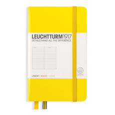 Leuchtturm A6 hard 185s Lemon linjerad