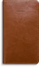 Fickkalender Interplano cognac konstl&auml;der 2027