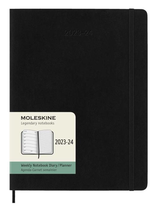 Moleskine Veckokalender XL Svart Mjuk 23/24
