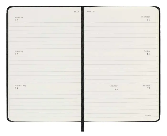 Moleskine Horizontal Weekly Pocket Hard 23/24