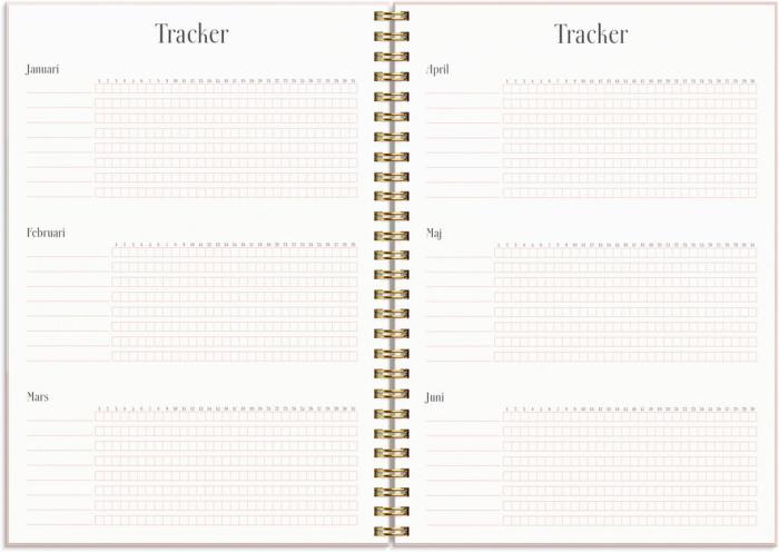 Life Planner Pink Horisontell 2024-2025