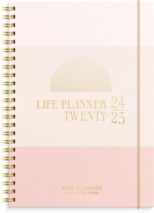 Life Planner Pink Horisontell 2024-2025