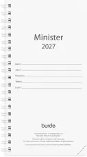 Minister kalenderrefill 2027
