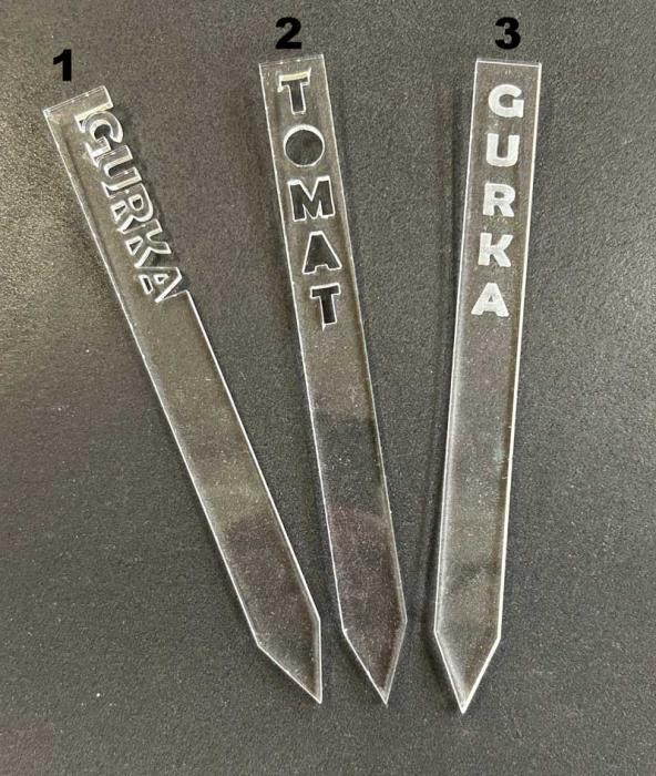 Kalenderkungen Odlingsetikett Akryl 5-pack - Kalenderkungen.se
