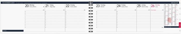 Stor plankalender elegant 2023
