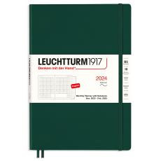 Leuchtturm1917 B5 Soft Månad/Uppslag 16m Forest Green 2024