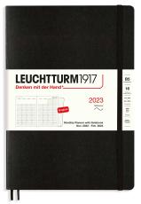 Leuchtturm1917 Leuchtturm1917 B5 Soft Månad/Uppslag 16m Black 2023 - Kalenderkungen.se