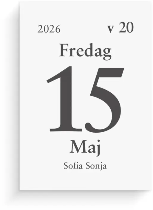Kalender Dagblock 44x63 mm 2026