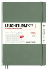Leuchtturm1917 Leuchtturm1917 B5 Soft Månad/Uppslag 16m Olive 2023 - Kalenderkungen.se