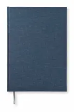 Olinjerad Blank Book A4 192 sidor Dark Denim