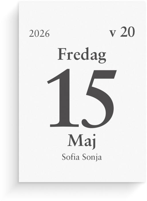Kalender Dagblock 75x107 mm 2026