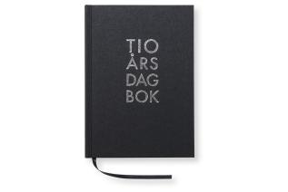 10-årsdagbok - Svart 