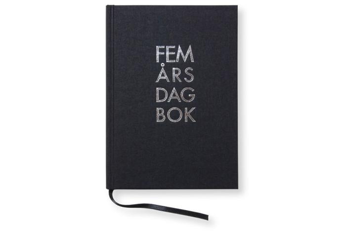 5-årsdagbok Svart