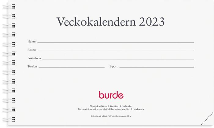 Veckokalendern refill 2023