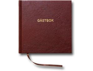 Paperstyle Gästbok 145 x 145 - Brun Leather look - Kalenderkungen.se