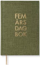 5-årsdagbok - Mörkgrön