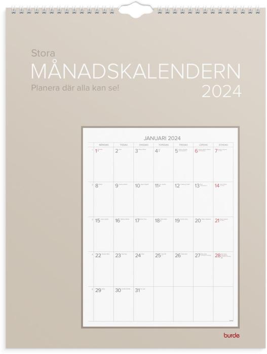Stora månadskalendern 2024