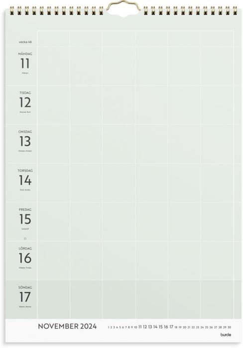 Väggkalender Life organizer veckokalender 2024