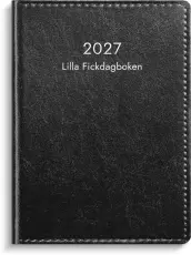 Lilla Fickdagboken svart konstl&auml;der 2027