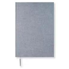 Linjerad Notebook A4 Denim