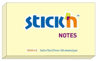 Notisblock 76x127 Gul