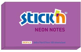 Notisblock 76x127 Lila neon