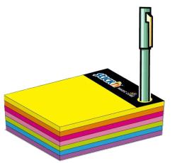 Notesblock 101x76 Neon