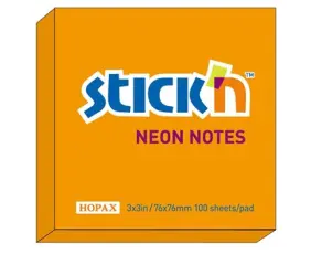 Notesblock 76x76 Orange neon