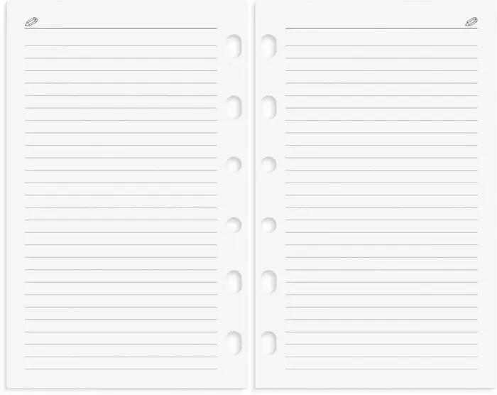 Compact Systemkalender svart konstläder 2024