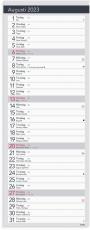 Liten bordskalender elegant 2023