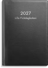 Lilla Fickdagboken svart plast 2027