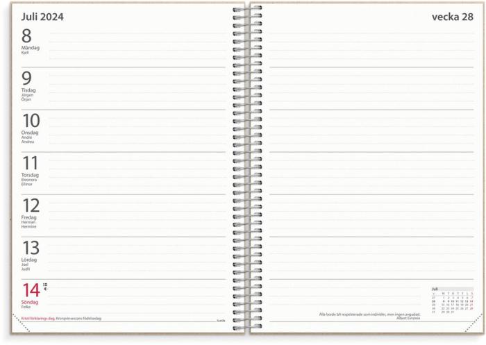Lärarkalender horisontell 2024-2025
