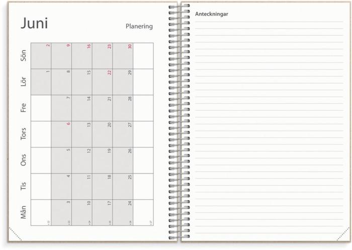 Lärarkalender horisontell 2024-2025