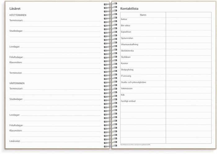 Lärarkalender horisontell 2024-2025