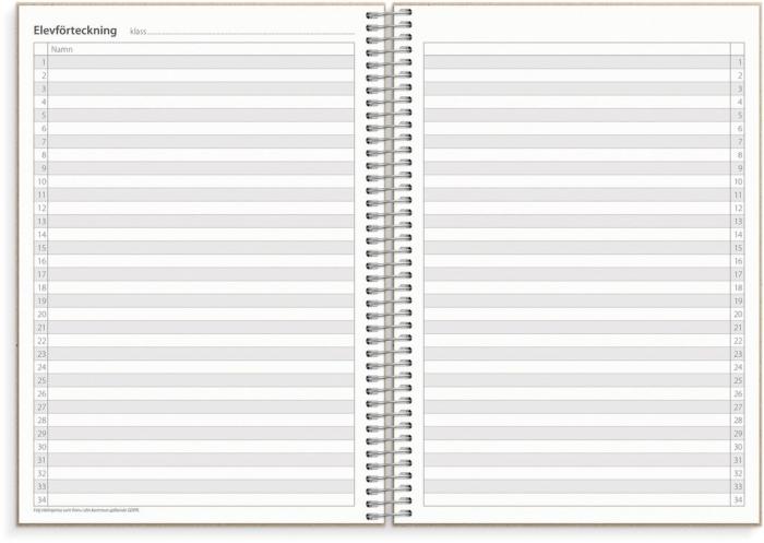 Lärarkalender horisontell 2024-2025