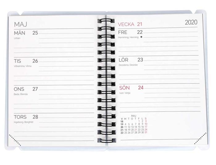 Aquarupella Kalender Wire-o 2i1 vykort - Kalenderkungen.se