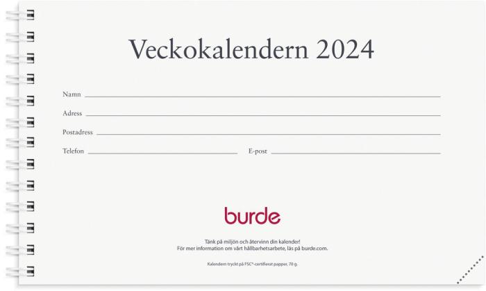 Veckokalendern refill 2024