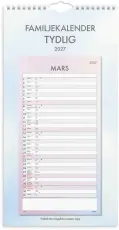 Familjekalender,Tydlig 2027