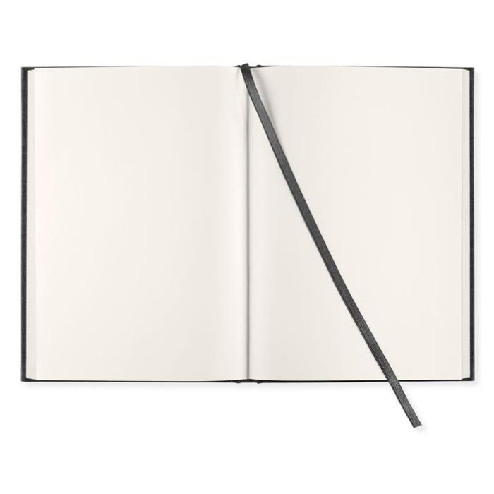 Olinjerad Blank Book A5 - 128 sidor Svart